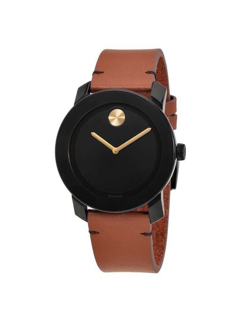 Nwt Movado Bold Black Museum Dial Men's Watch